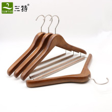 Wholesale antique beech wood closet clothes hangers